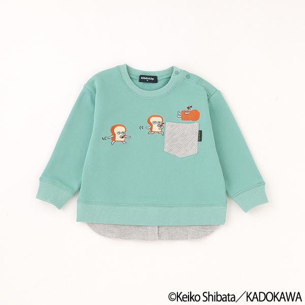 kladskap（クレードスコープ） 【パンどろぼう】胸ポケットトレーナー