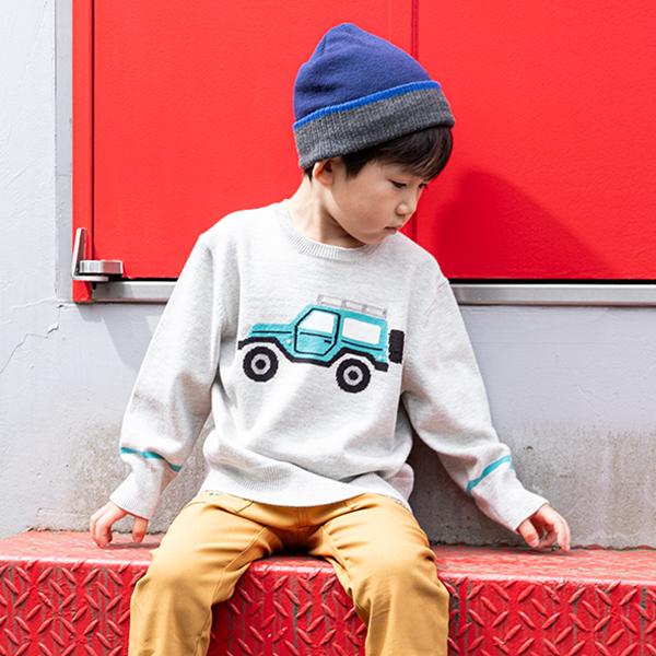 クレードスコープ(kladskap)オフロードーカーニットプルオーバー【O_50  