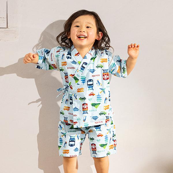 kladskap（クレードスコープ） 乗り物柄甚平'【40％OFF】【SALE