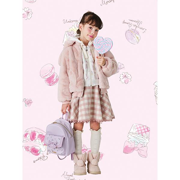 ま*こ様 新品　MezzoPiano フリースジャケット 耳付きファーブルゾン うさ耳フェイクファーブルゾン? | メゾピアノ | 大丸札幌店公式