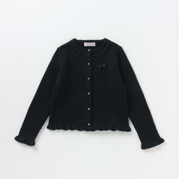 メゾピアノ(mezzo piano)ニットフリルカーディガン【O_50】【outlet  