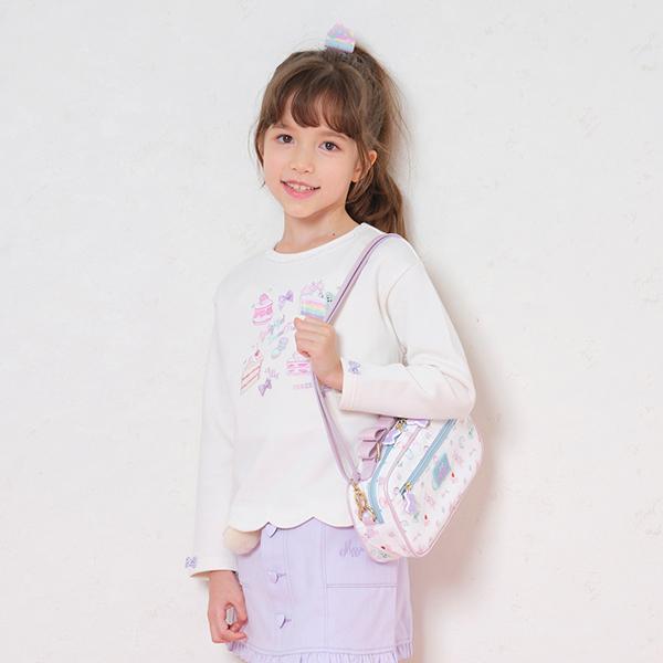 最終値下げ★新品未使用 mezzo piano トレーナー レギンス ポシェット mezzo piano メゾピアノ(mezzo piano)スウィーツ裾スカラップ