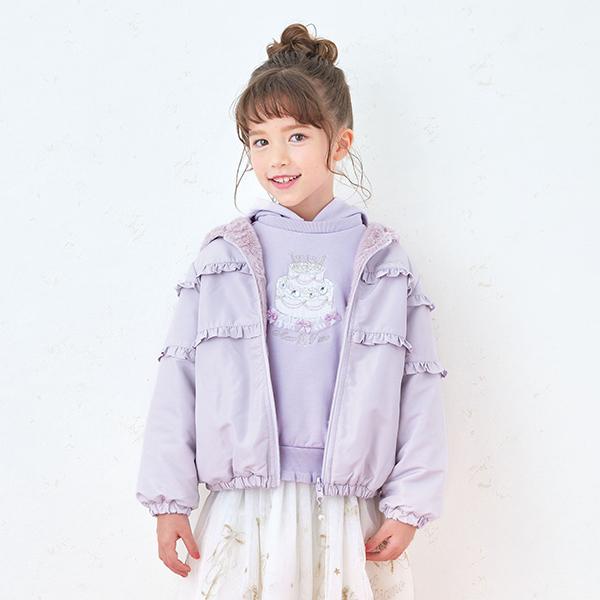 mezzo piano メゾピアノ(mezzo piano)グログラン×フェイクファー