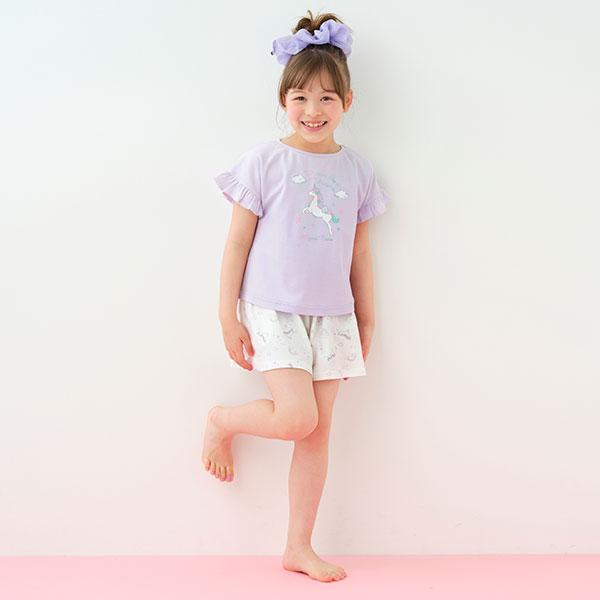 mezzo piano メゾピアノ(mezzo piano)ユニコーン柄 ルームウェアセット