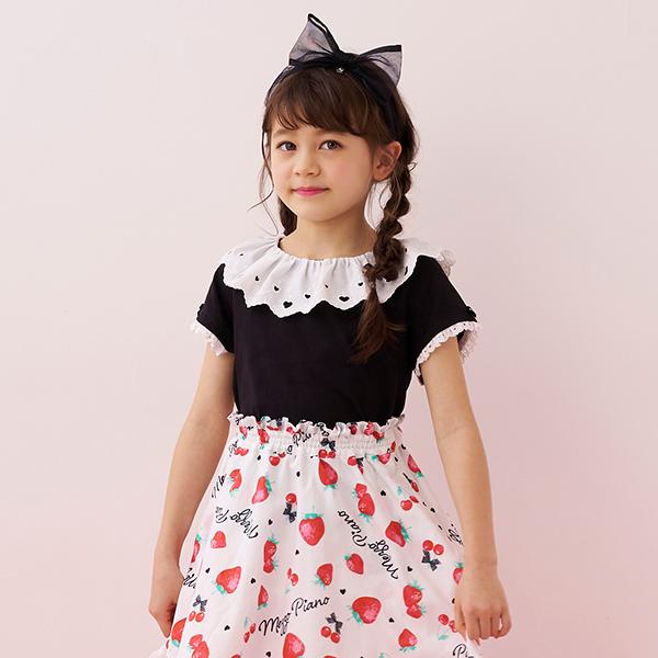 d*3様 MEZZO PIANO ハートプリント Tシャツ d*3様 MEZZO PIANO ハートプリント Tシャツ mezzo piano メゾピアノ