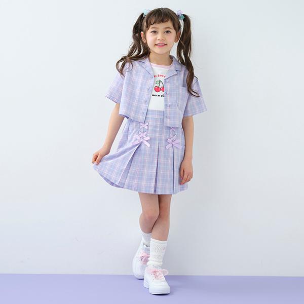 メゾピアノ(mezzo piano)チェックシャツ セットアップ【O_50】【outlet  