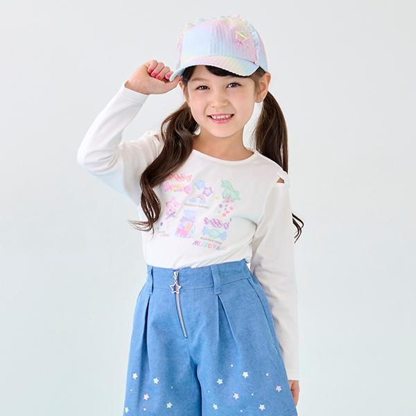 mezzo piano メゾピアノ(mezzo piano)キャンディアソート 長袖Tシャツ