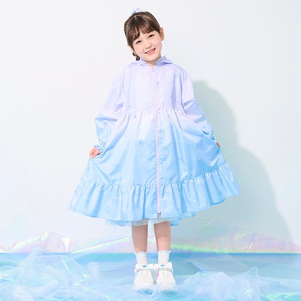 メゾピアノMEZZOPIANO レインコート　上着　コート　ベリエちゃん　巾着付 mezzo piano Junior メゾピアノジュニア(mezzo junior