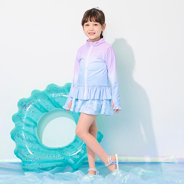 メゾピアノ フリル スノーウェア ミミポポ 130cm 水色 【公式通販】