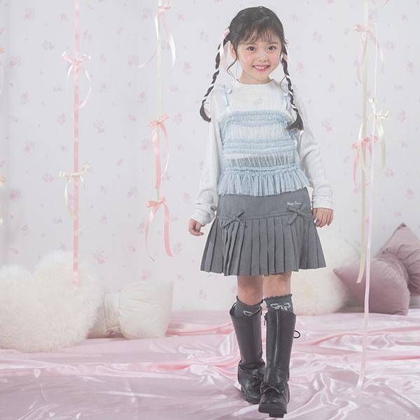 みー メゾピアノ 5点 mezzo piano メゾピアノ(mezzo piano)細プリーツ スカパン【60％OFF