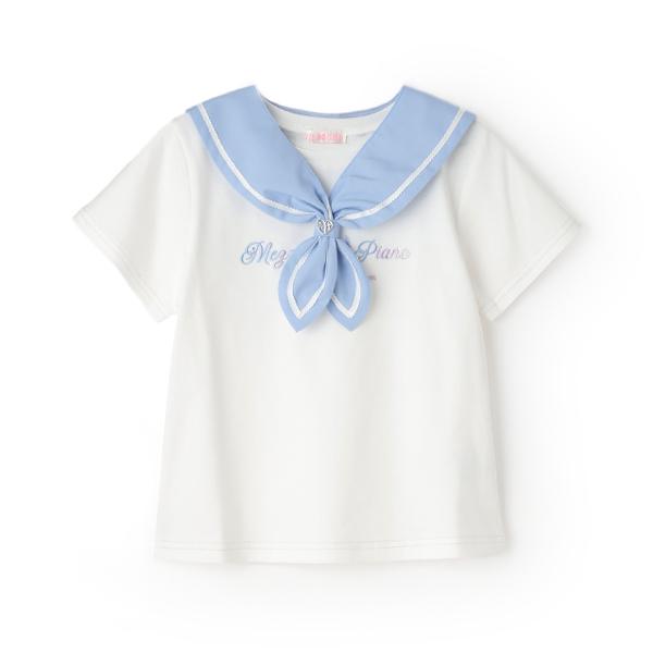 メゾピアノ　100 半袖　tシャツ　7点 mezzo piano メゾピアノ(mezzo piano)セーラーカラー 半袖T