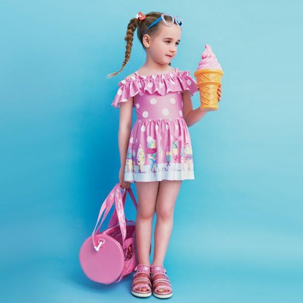 メゾピアノ Mezzo Piano アイス柄オフショルワンピース水着 ナルミヤオンラインpaypayモール店 通販 Paypayモール