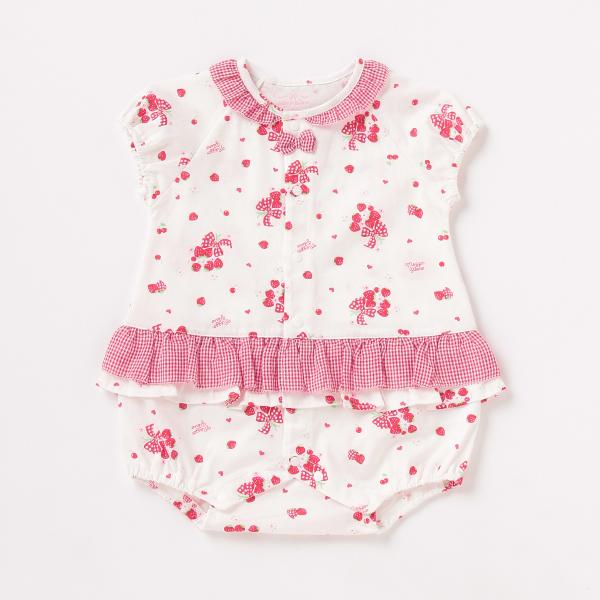 mezzo piano メゾピアノ(mezzo piano)苺ブーケロンパース【O_50