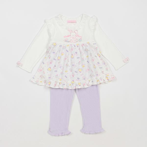 メゾピアノ(mezzo piano)☆ウサギ柄スーツ【S020124】【O_60】【outlet  