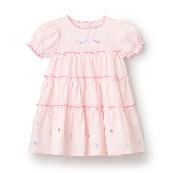 mezzo piano メゾピアノ(mezzo piano)6341309：キャンディ刺繍 半袖