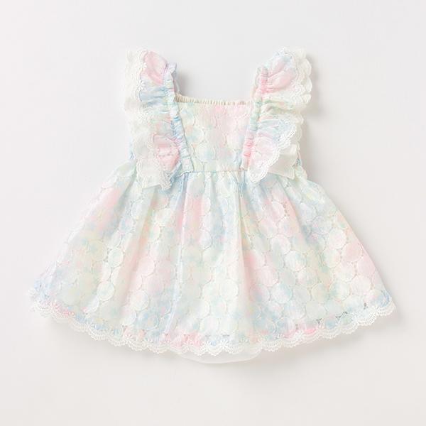 メゾピアノ Mezzo Piano ロンパースつきレインボー星柄レースワンピース S O 50 Sssl ナルミヤオンラインpaypayモール店 通販 Paypayモール