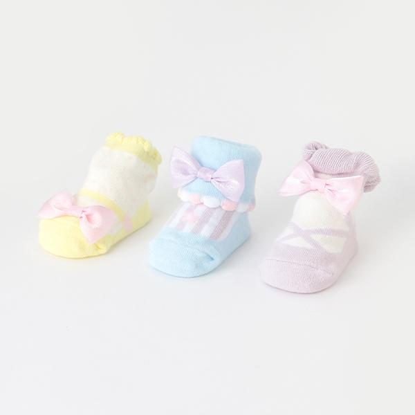 メゾピアノ　セット売り mezzo piano メゾピアノ(mezzo piano)ソックス3足セット