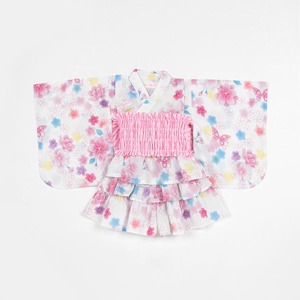 mezzo piano メゾピアノ(mezzo piano)桜柄 浴衣ドレス【20％OFF