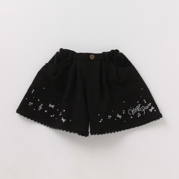 mezzo piano メゾピアノ(mezzo piano)裏ボア ラメプリント音符