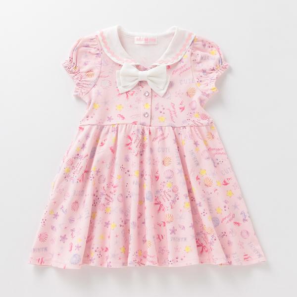 メゾピアノ(mezzo piano)シェル柄カットワンピース【O_50】【outlet