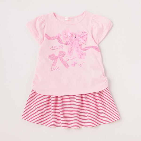 mezzo piano メゾピアノ(mezzo piano)☆リボンマリンTシャツ