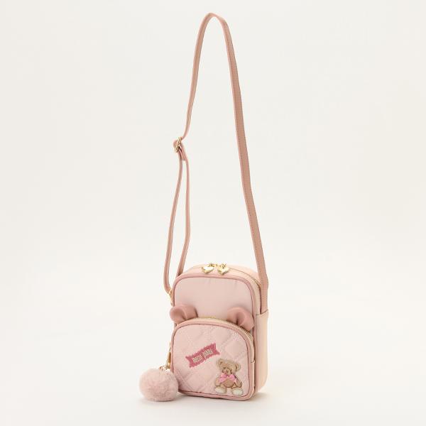 新品メゾピアノ(mezzo piano)クマワッペン　ナイロンショルダーバッグ 楽天市場】メゾピアノ(mezzo piano)クマワッペン ナイロン