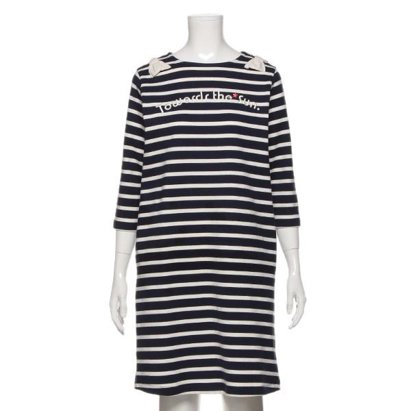 リンジィ Lindsay 肩リボンボーダーワンピース S200925 O 60 Outlet ナルミヤオンラインpaypayモール店 通販 Paypayモール