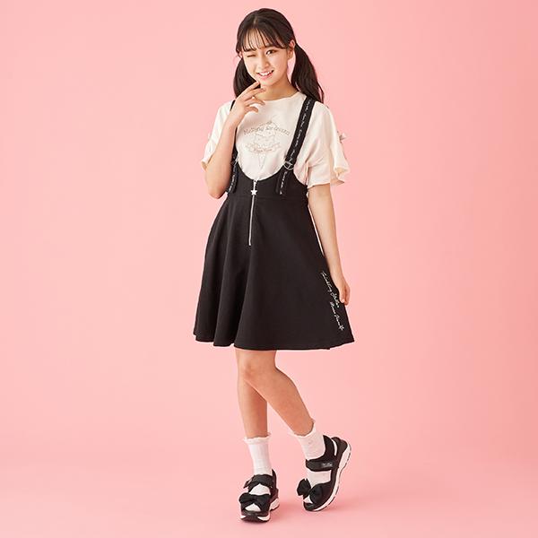 最終お値下げ　メゾピアノ　新品タグ付きトップス　ジャンバースカート　140 メゾピアノ新品タグ付トップス&ジャンバースカートセット100、110