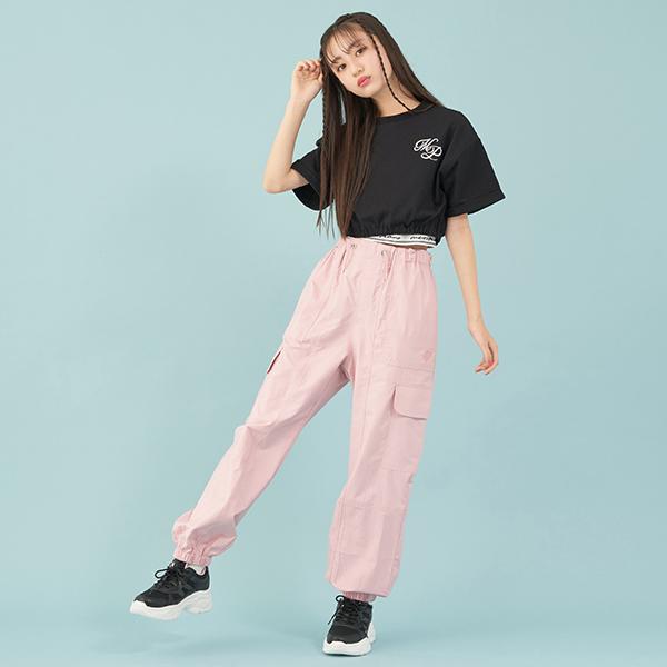 メゾピアノジュニア(mezzo piano junior)【吸水速乾】カーゴパンツ  