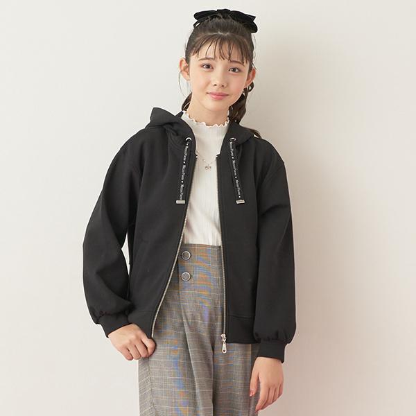 メゾピアノジュニア(mezzo piano junior)スフレタッチZIPパーカ  