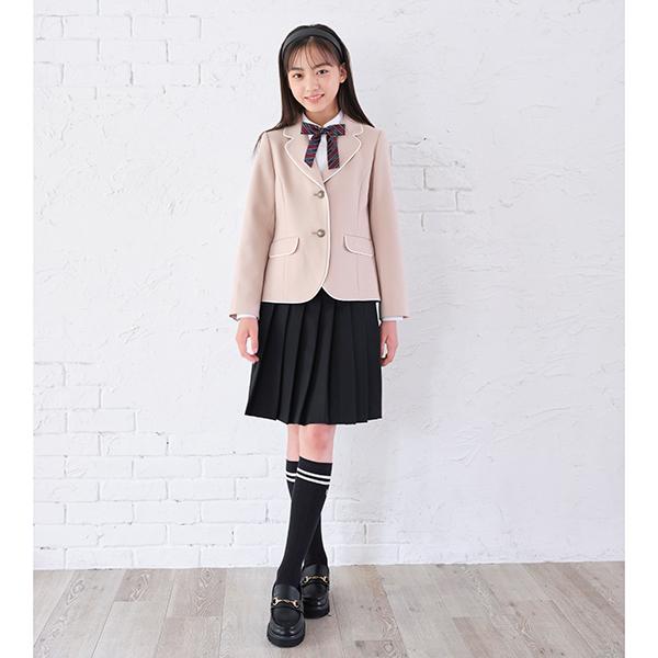 メゾピアノジュニア(mezzo piano junior)ウールサキソニープリーツ  