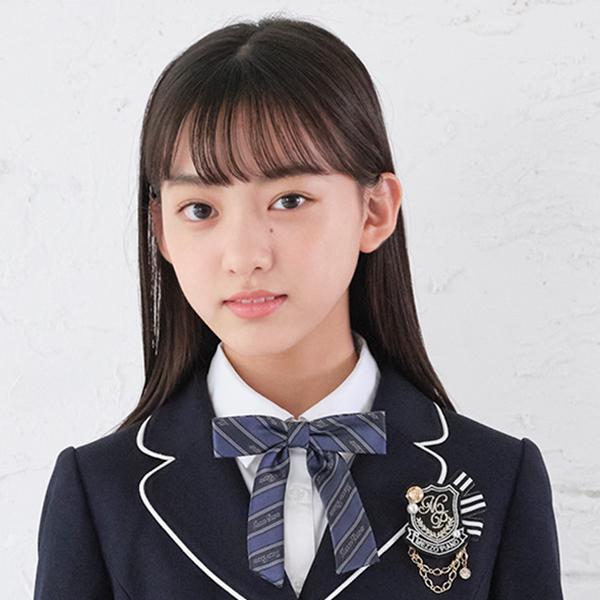 メゾピアノジュニア(mezzo piano junior)レジメンタル柄リボンタイ  