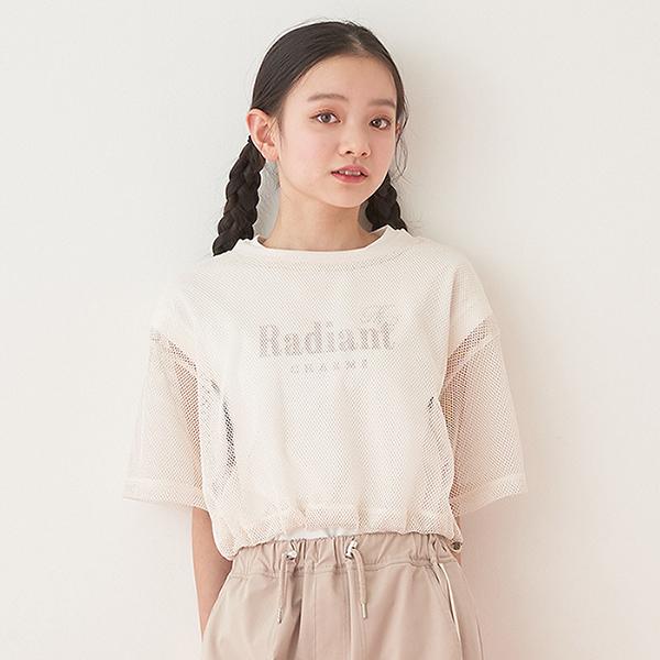 mezzo piano Junior メゾピアノジュニア(mezzo junior)メッシュT mezzo piano Junior メゾピアノジュニア(mezzo junior)メッシュT