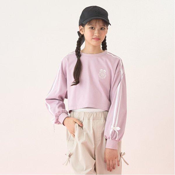 mezzo piano Junior（メゾピアノ ジュニア） サイドライン&リボン長袖T