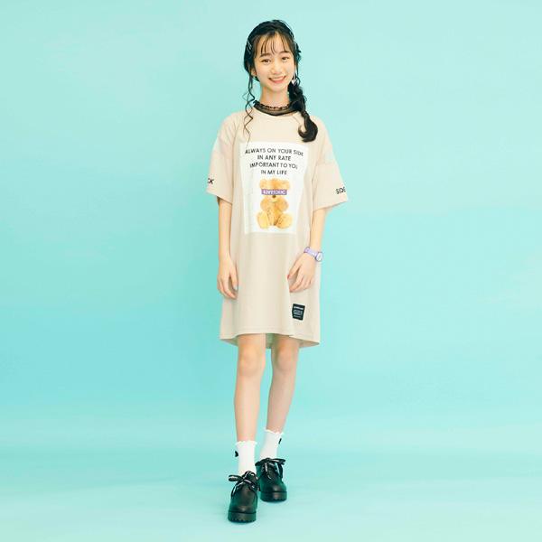 ラブトキシック(Lovetoxic)ベアボックスロゴプリントTシャツワンピース【O_50】【outlet】 :8301327:ナルミヤオンライン店 通販 Lovetoxic ガールズ ワンピース