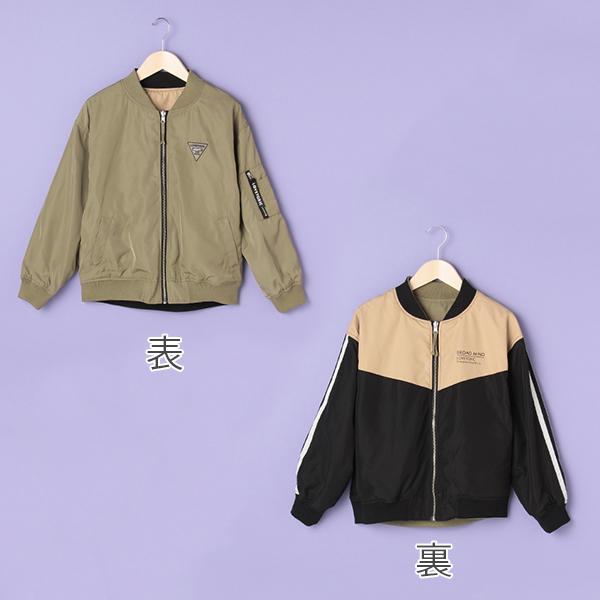 ラブトキシック Lovetoxic 無地 配色リバーシブルブルゾン 103 O 50 Outlet ナルミヤオンラインpaypayモール店 通販 Paypayモール