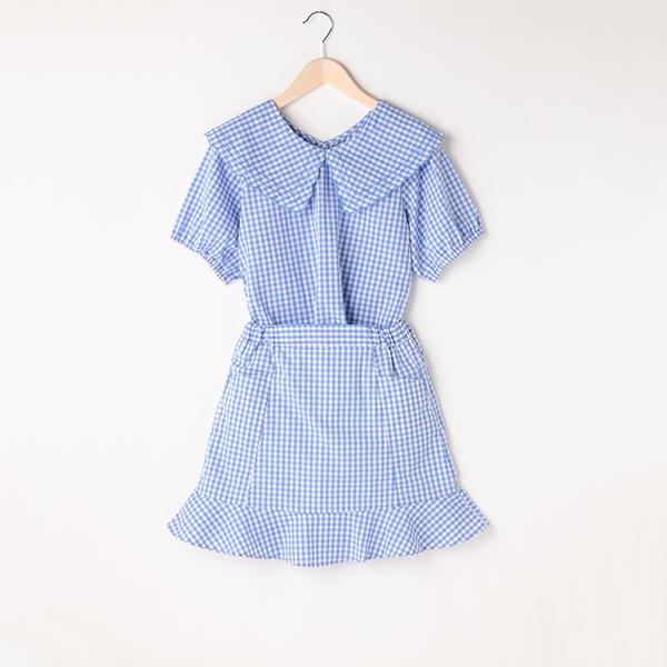 LOVETOXIC ラブトキシック(Lovetoxic)ギンガムブラウスSETUP【O_50