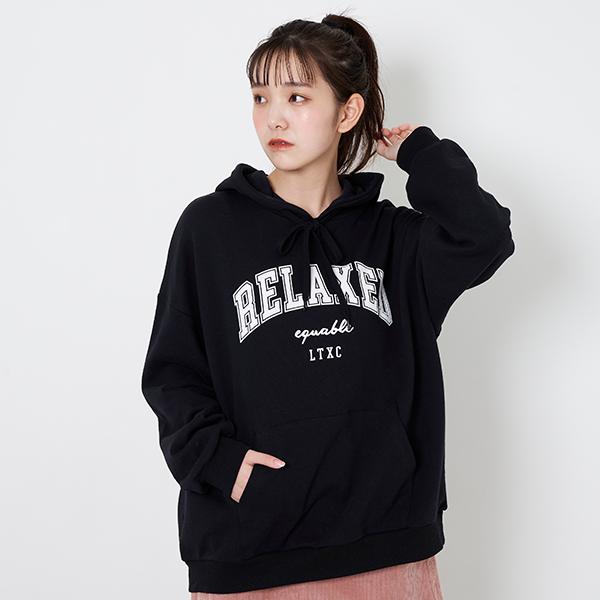 LOVETOXIC ラブトキシック(Lovetoxic)BIGカレッジロゴパーカ【O_50