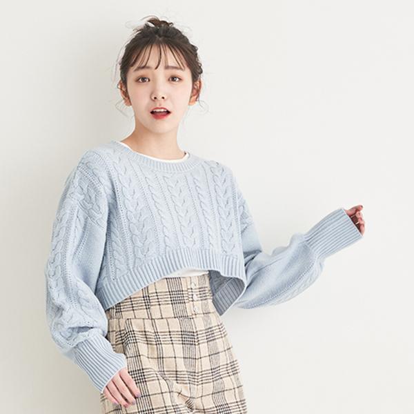 LOVETOXIC ラブトキシック(Lovetoxic)クロップドニットプルオーバーSET