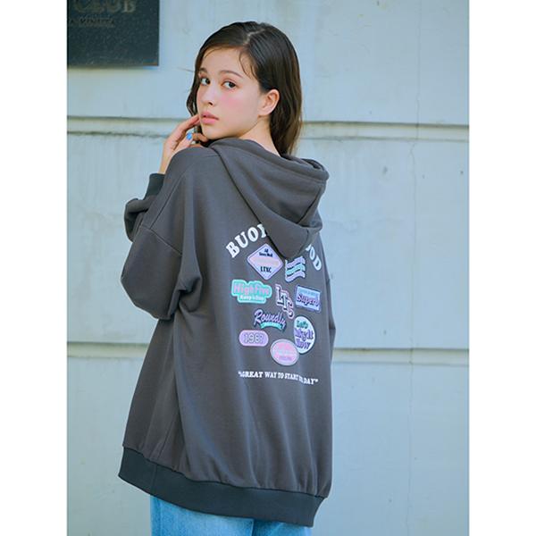 LOVETOXIC ラブトキシック(Lovetoxic)バックワッペンパーカ【50％OFF