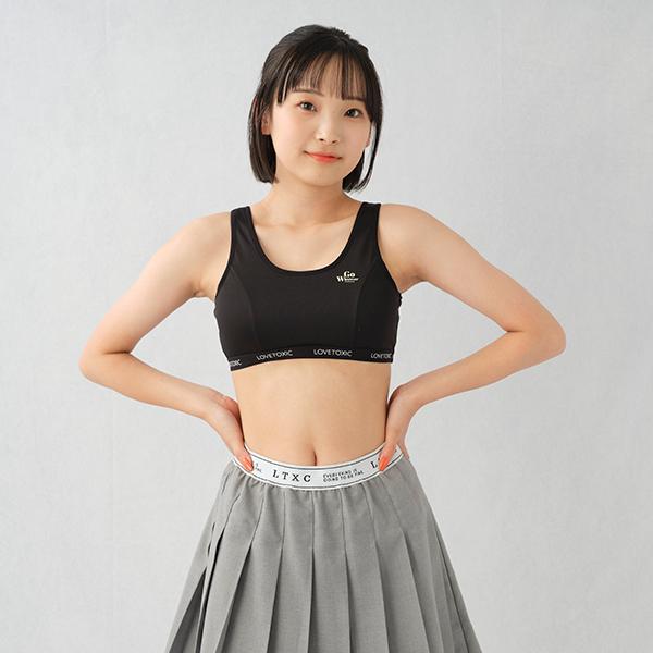 LOVETOXIC ラブトキシック(Lovetoxic)ロゴワンポイントハーフトップ