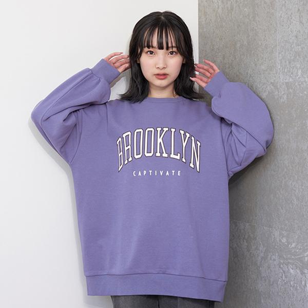 LOVETOXIC ラブトキシック(Lovetoxic)カレッジルーズプルオーバー