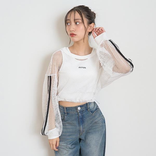 LOVETOXIC ラブトキシック(Lovetoxic)【LTXC】メッシュ長袖Tシャツ