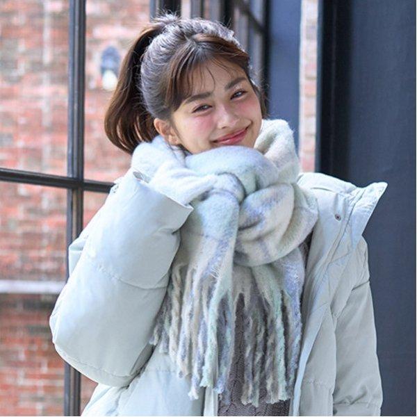 LOVETOXIC ラブトキシック(Lovetoxic)ボリュームフリンジマフラー【58