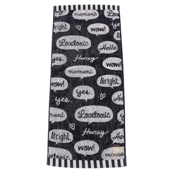 ラブトキシック Lovetoxic 吹き出しモチーフフェイスタオル ナルミヤオンラインpaypayモール店 通販 Paypayモール