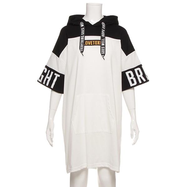 ラブトキシック Lovetoxic Boxロゴ切り替えパーカーワンピース Buyee 日本代购平台 产品购物网站大全 Buyee一站式代购 Bot Online