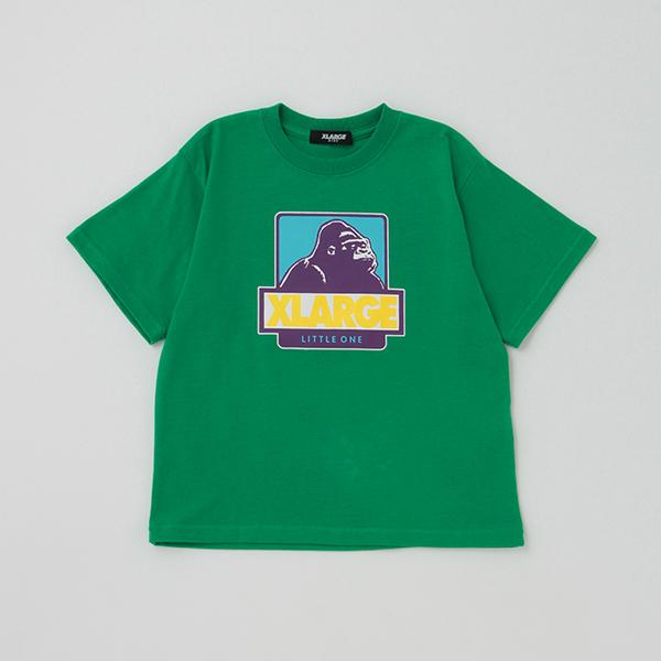 エクストララージ キッズ(XLARGE KIDS)配色ボックスゴリラ半袖Tシャツ