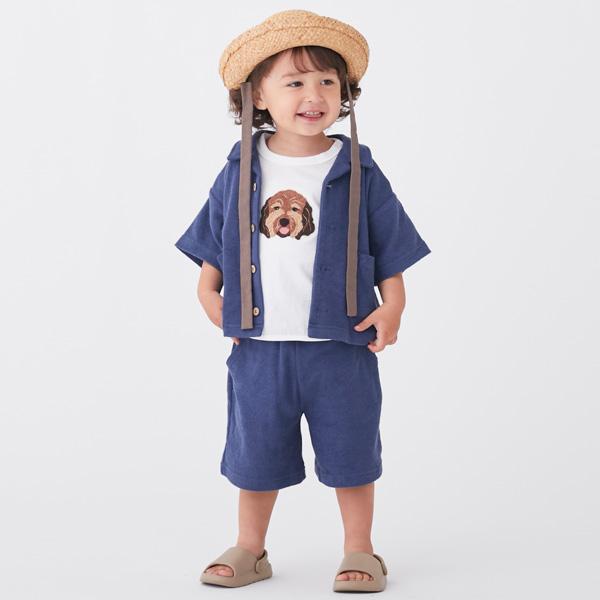 petit main プティマイン(petit main)パイルハーフパンツ【O_30