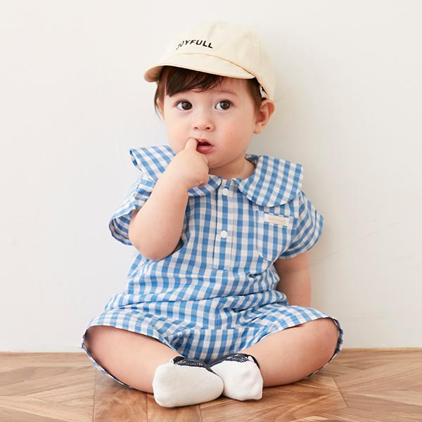 petit main プティマイン(petit main)ギンガムセットアップ【O_29