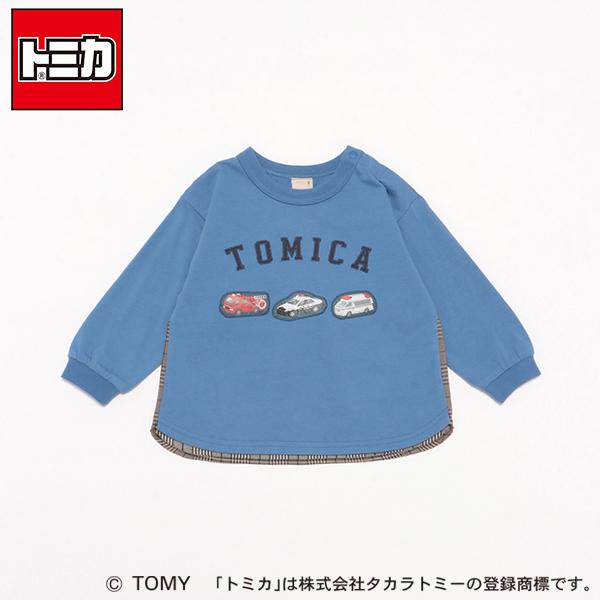 petit main プティマイン(petit main)【TOMICA】後布帛長袖T petit main プティマイン(petit main)【TOMICA】後布帛長袖T
